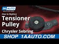 How to Replace Serpentine Belt Tensioner Pulley 2001-06 Chrysler Sebring