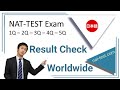 How to check nat test exam result in worldwide japan goal