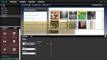 EZ Design Today - Adding a Flickr Image Gallery in SiteBuilder