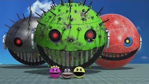 ROBOT PACMAN VS PACMAN VS CARTOON CAT VS SCARY PACMAN X14580