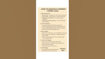 “Master the Art of Company Analysis | Expert-Level Guide for Smart Investors 🚀” #stockmarketindia