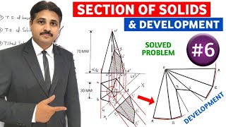 SECTION OF SOLID AND DEVELOPMENT OF LATERAL SURFACES SOLVED PROBLEM 6 @TIKLESACADEMYOFMATHS Wealth
