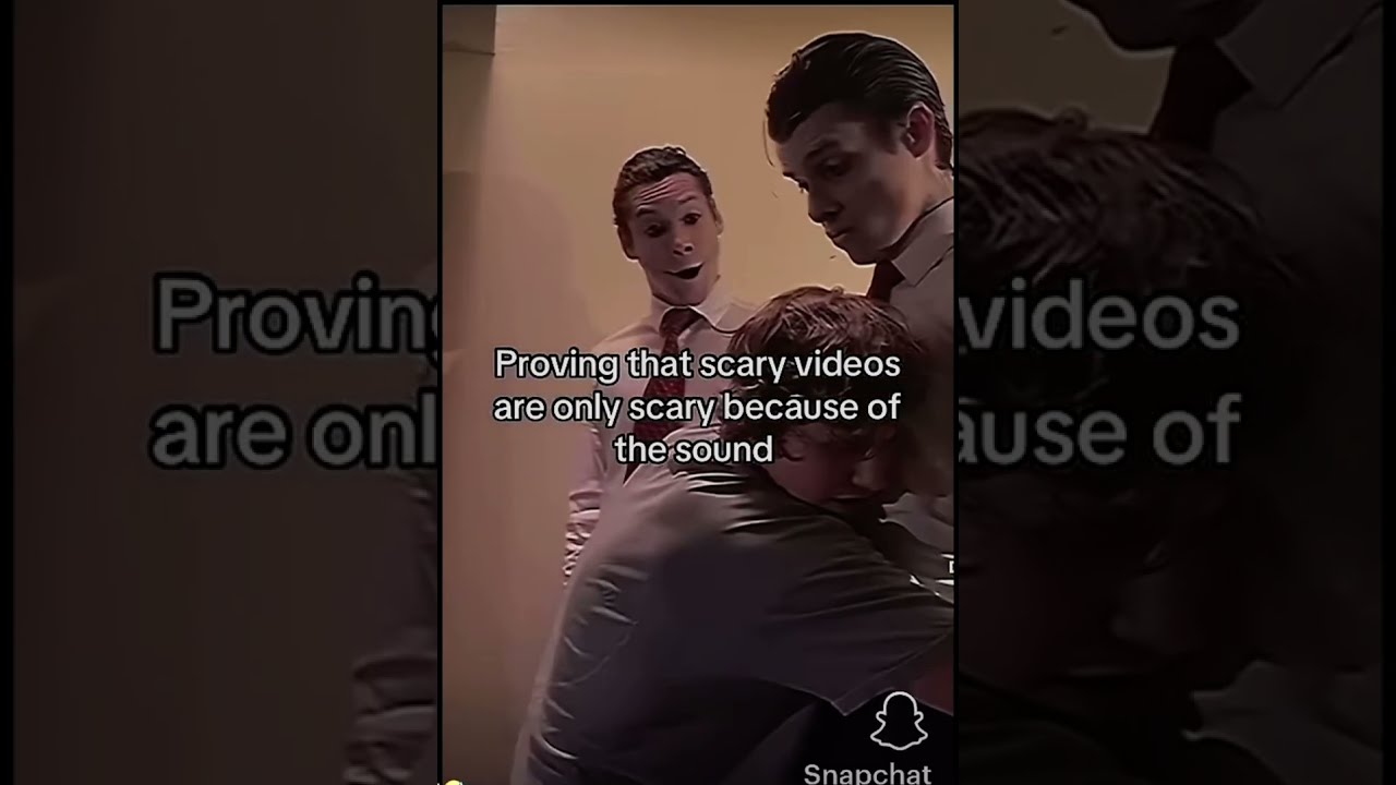 Proving That Scary Videos Are Only Because Of The Sound 