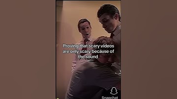 Proving that scary videos are only scary because of the sound 😅