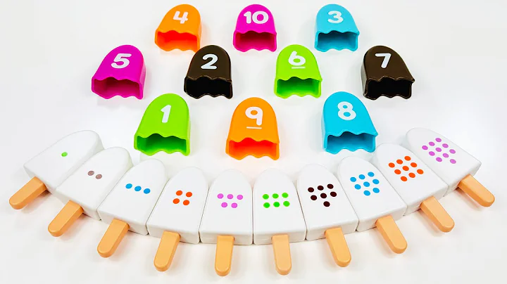 Best Learn Numbers, Counting, Shapes with Ice Cream Toys | Preschool Toddler Learning Video