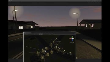 Unity3d Day/Night Street lights test