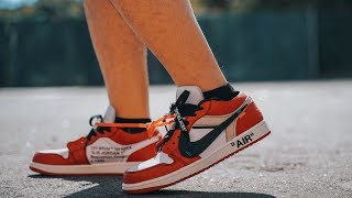 Đập Hộp + Đánh giá + On Feet đôi Air Jordan 1 Chicago Off-white LOW