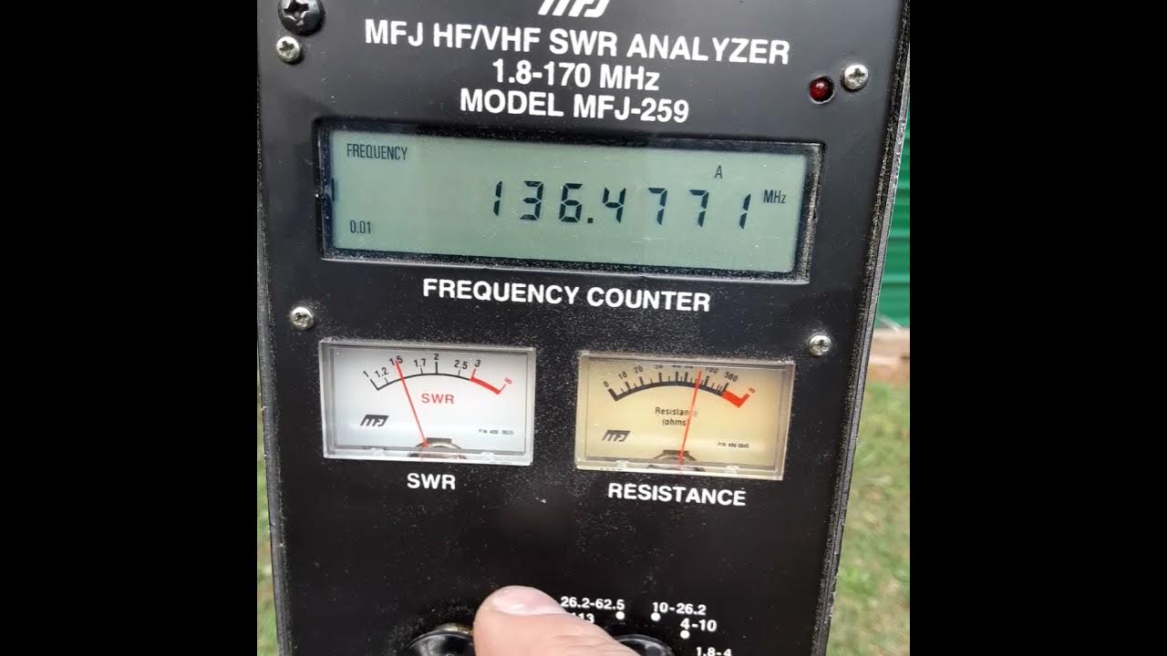 Db224 antenna ham conversion mfj sweep performance video 1 of 3