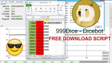 999Dice trick - working script 2019 - สูตร999Dice บอททำกำไร - Free Download - Dicebot
