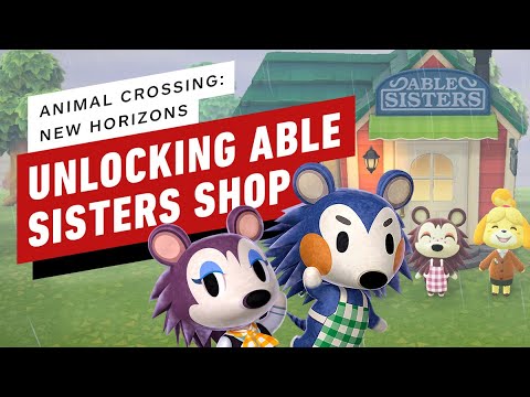 Video: Animal Crossing Able Sisters: Jak Otevřít Krejčovství A Odemknout Vzory Able Sisters V New Horizons