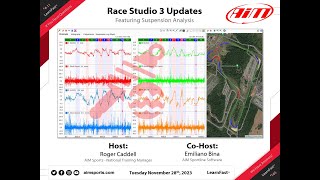 4-11 - Race Studio 3 Updates featuring Suspension Analysis with Emiliano Bina - 11/28/2023