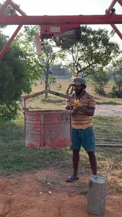 Hoist pre-check. #civilengineering #construction #concrete #jaffna #building #hoisting #hoist