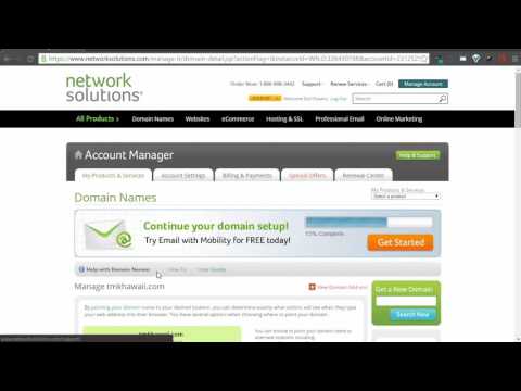 Changing DNS Settings (Network Solutions Customers)