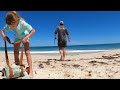 Starving on the beach  catch and cook with my daughter