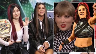 IYO SKY/Dakota Kai: WWE Needs More Female Writers, Women's Mid-card Title + Bayley,  Taylor Swift