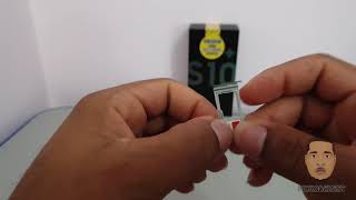 How to install a simcard or micro SD card in Samsung Galaxy S10/S10+/S10e