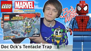 Лего LEGO Spider Man Doc Ock s Tentacle Trap 76059 Brickworm