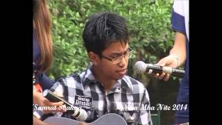 parelima cover  nepali song /a beautiful cover number by samrat shakya at mha mha nite 2014