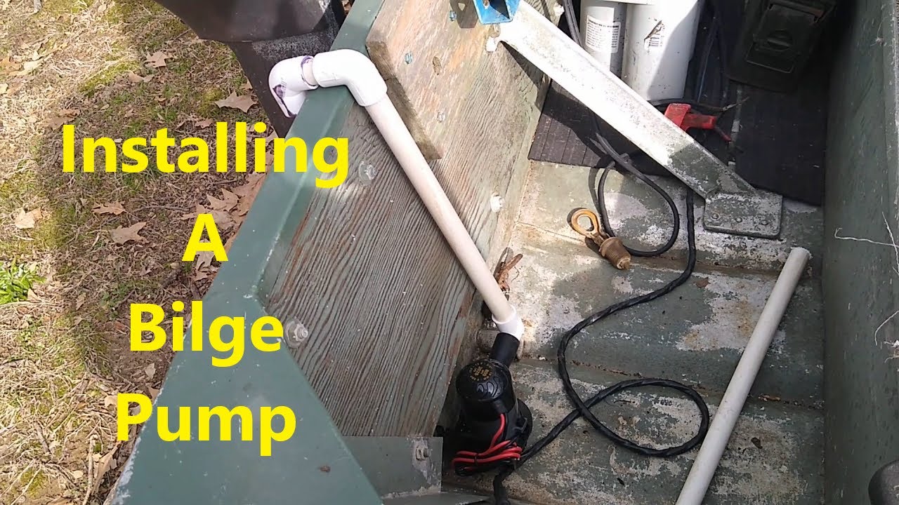 Jon boat drainage and bilge system installation