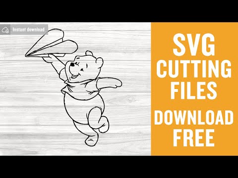 Bear Winnie Cartoon Svg Free Cutting Files for Silhouette Cameo Free Download