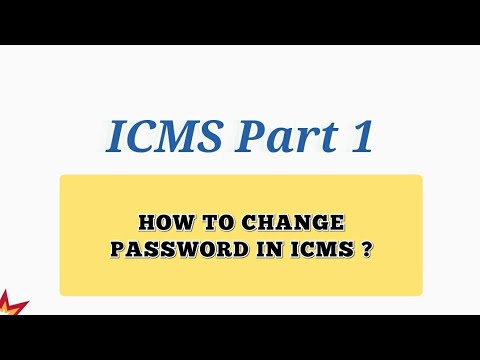 ICMS Basics Part 1