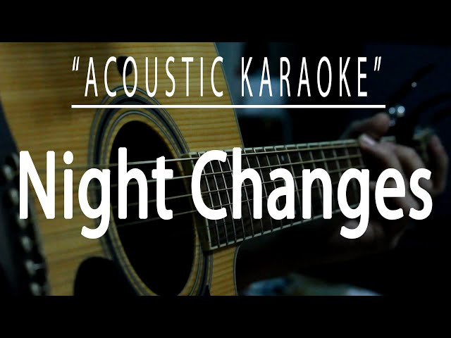 Night changes - One Direction (Acoustic karaoke) class=