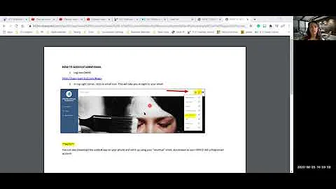 How to access student email