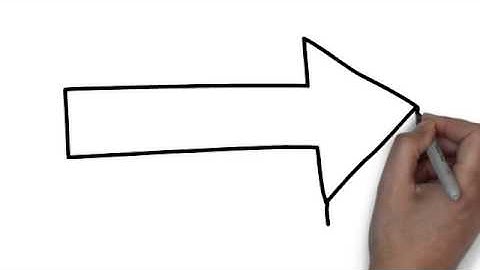 How To Draw Filled 3D Arrow Straight