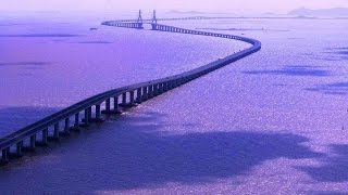 САМЫЙ ДЛИННЫЙ МОСТ В МИРЕ! СТРОИТЕЛЬСТВО МОСТА ХАНЧЖОУ БЭЙ В КИТАЕ. BRIDGE HANGZHOU BAY IN CHINA