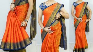 Puffy Tissue Silk Saree D Hack How To Get A Flat & Slim Silhouette Saree D Wedding
