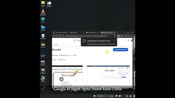 Customize Google Search with Your Name or Image  My Doodle Extension 🔥 #shorts #short
