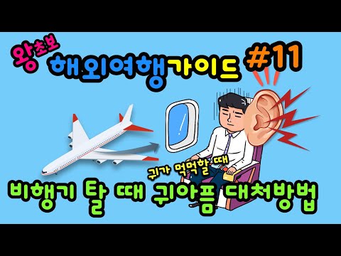왕초보 해외여행가이드#11 - 비행기 탈 때 귀아픔 대처방법