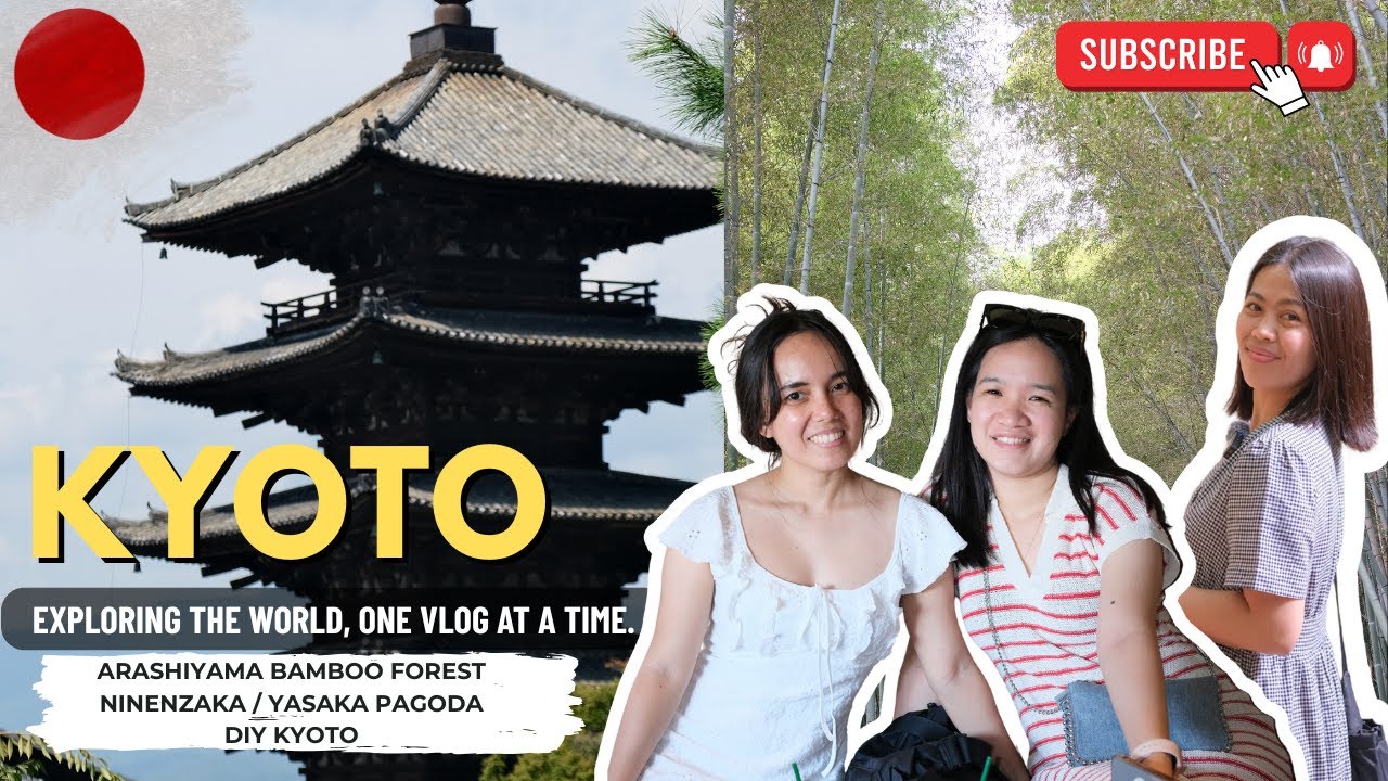 ОДНОДНЕВНАЯ ПОЕЗДКА В КИОТО 🇯🇵 | Бамбуковый лес Арасияма и прогулка по Нинэндзаке | Пагода Ясака