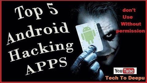 Top 5 Hacking Illegal Apps for Android | No Root Required || Tech To Deepu