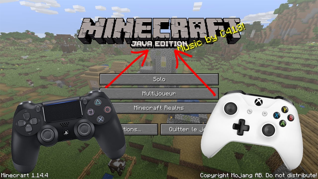 JOUER A MINECRAFT JAVA AVEC UNE MANETTE 