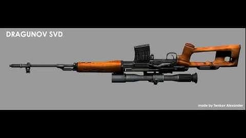Dragunov Sniper Rifle ( SVD ) TurnTable