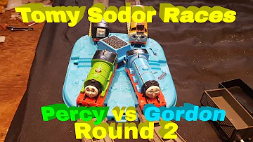 Tomy Sodor Races: Percy vs Gordon S2 Round 2, Race 1!