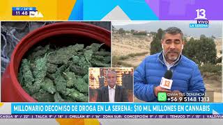 Millonario decomiso de droga en La Serena. Tu Día, 2022