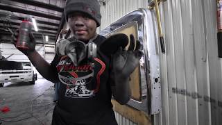 How to polish a Peterbilt Grill.