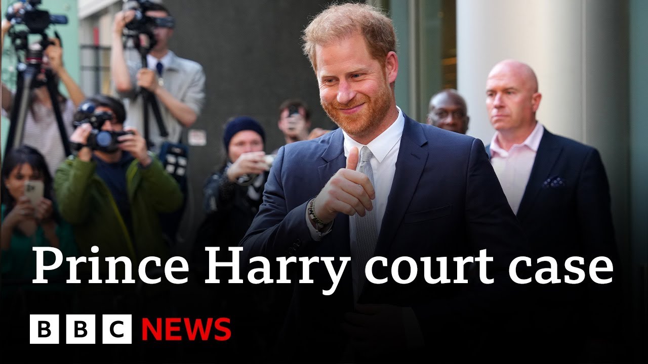 ⁣Prince Harry says he brought hacking case to stop hate against Meghan - BBC News