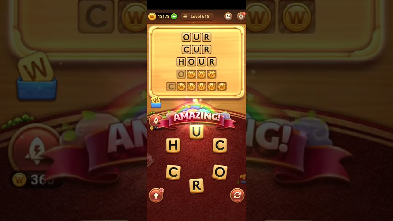 Word Connect Puzzle Level 618 Walkthrough Bonus Words Answers Shorts