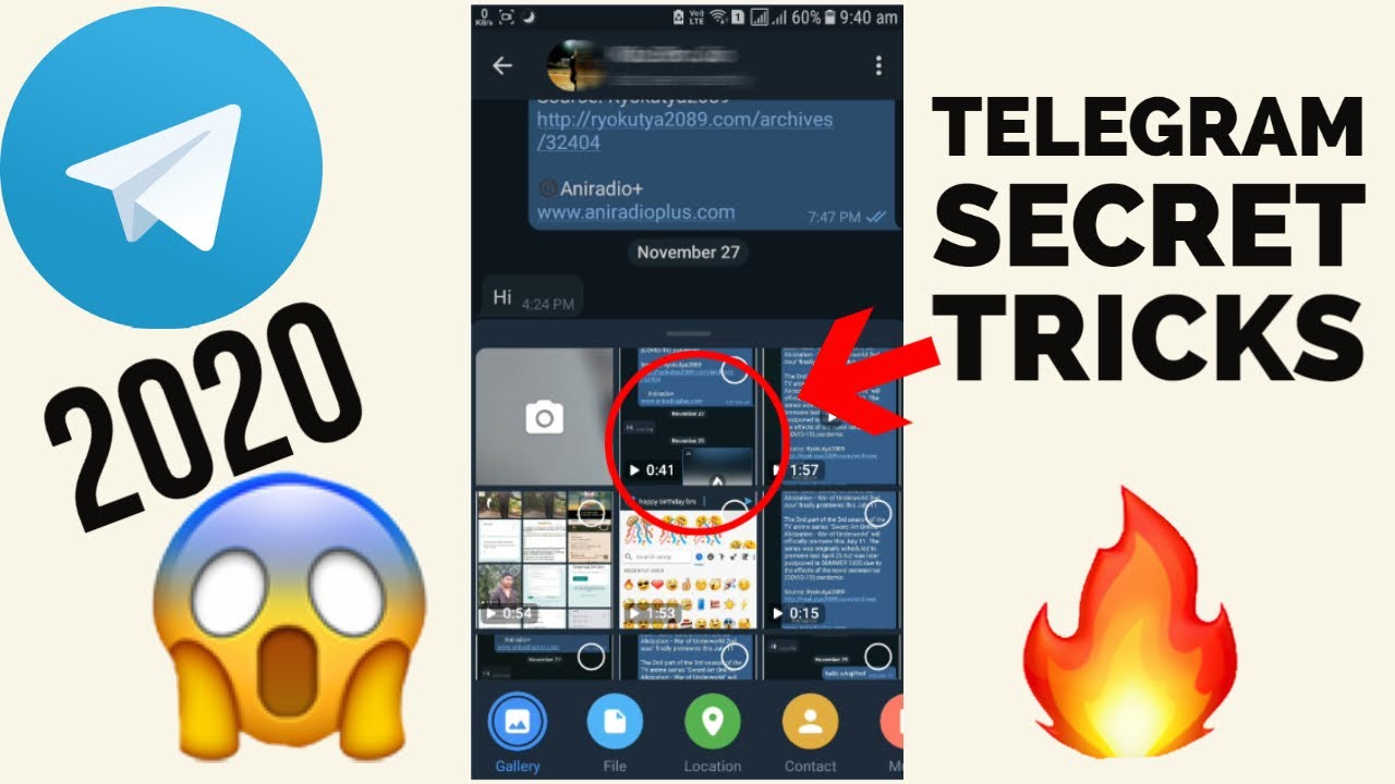 Telegram hide camera