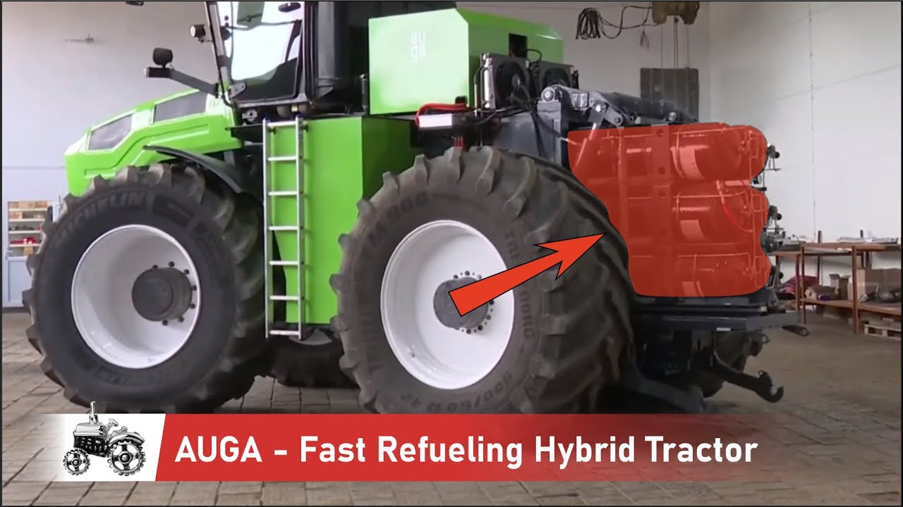 AUGA - Fast refueling hybrid tractor - YouTube