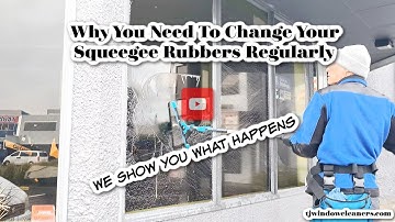 Why You Need To Change Your Squeegee Rubbers Regularly: We Show You What Happens
