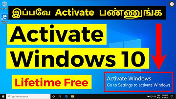 How to Activate Windows 10 For Free Without Any Software - Tamil