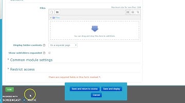 Moodle 3.2 Essential Theme -  Adding a folder