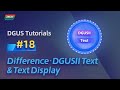 Basic tutorials 18  difference between dgusii text and text display  dwin t5l dgus tutorial