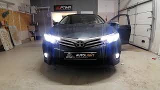Toyota Corolla Установка линз в секции ближнего и дальнего света