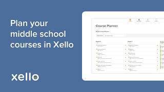 Plan your middle school courses in Xello