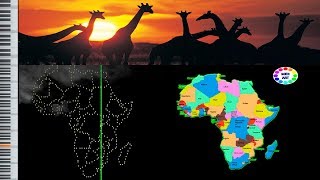 Musical map of Africa - midi art [drawing]